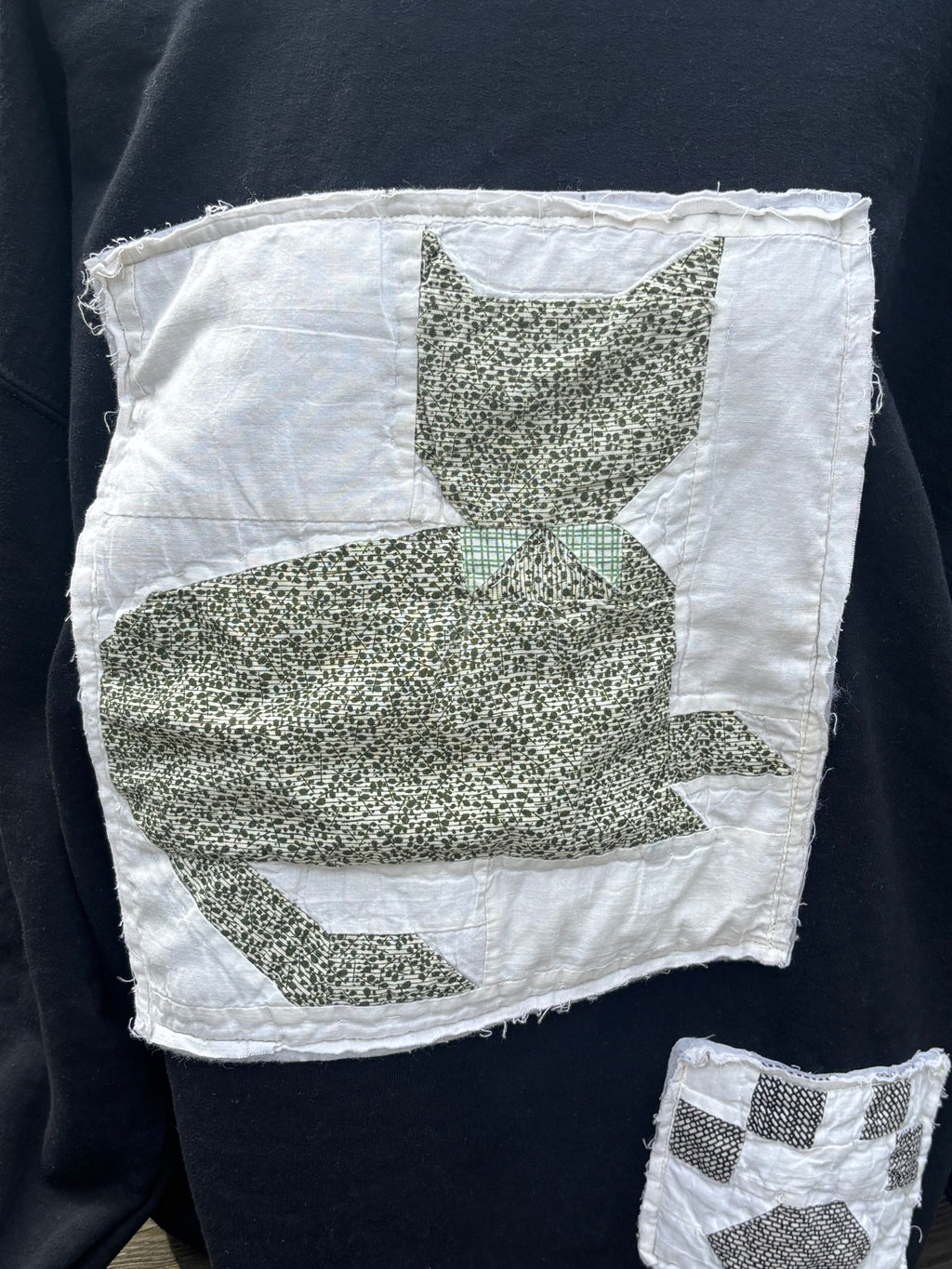 Cat Quilt Block Sweatshirt