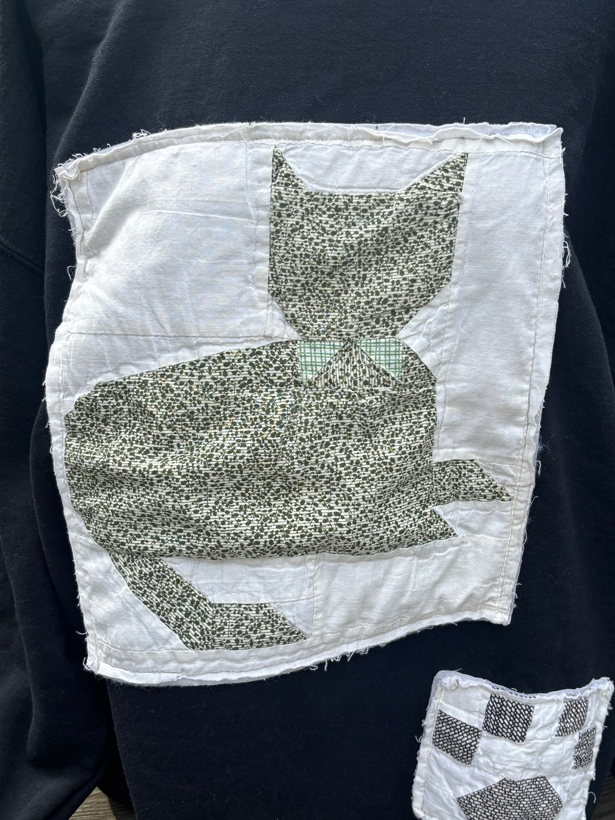 Cat Quilt Block Sweatshirt