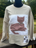 Cat Quilt Block Sweatshirt