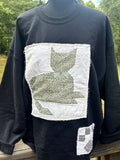 Cat Quilt Block Sweatshirt
