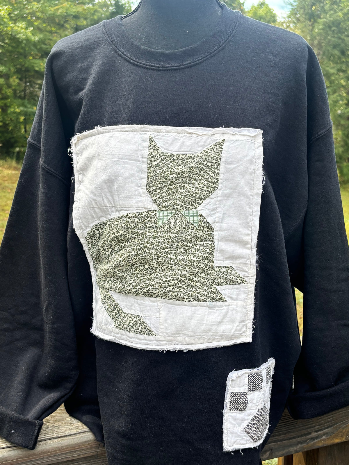 Cat Quilt Block Sweatshirt