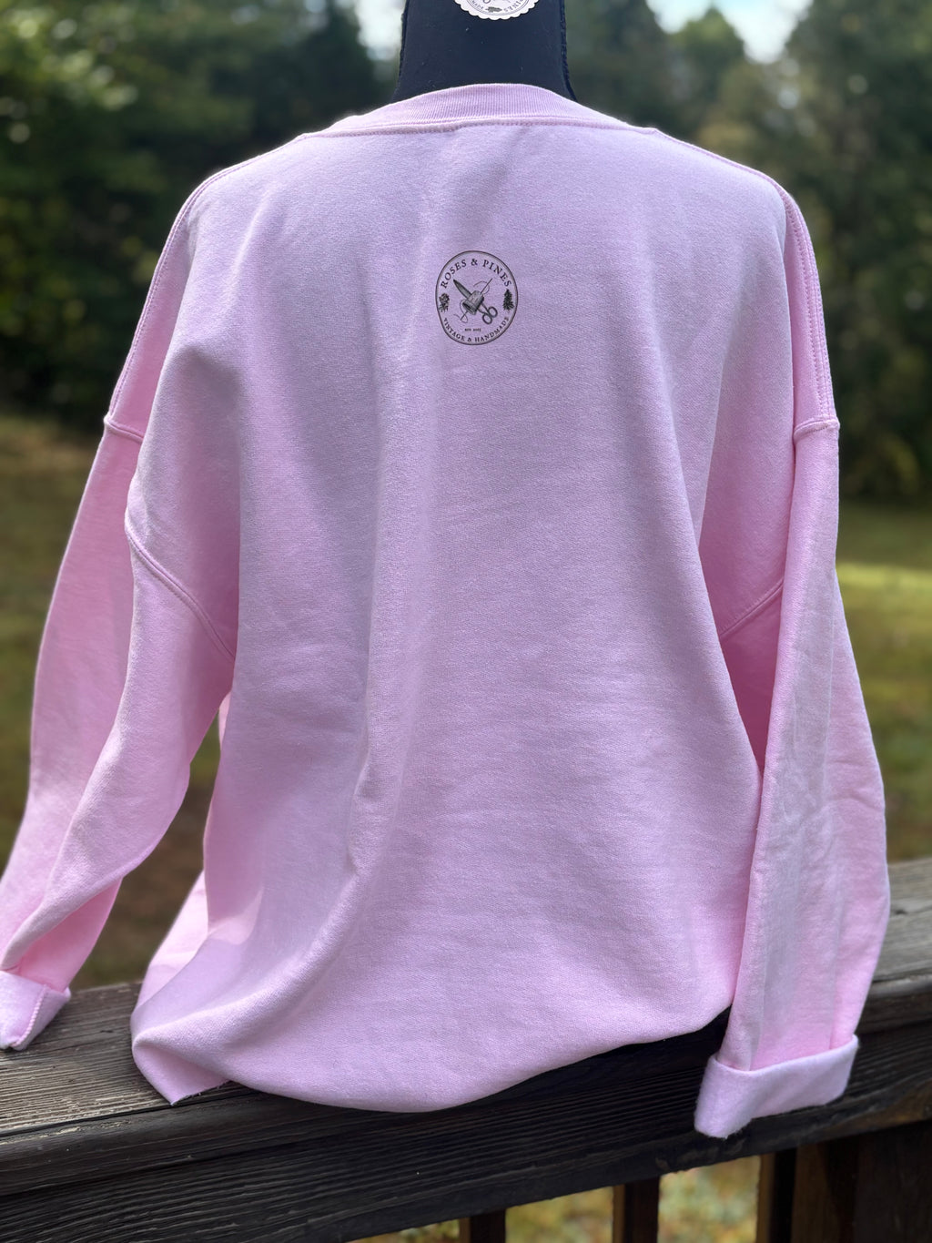 Heart Quilt Block Sweatshirt (large) – Roses and Pines