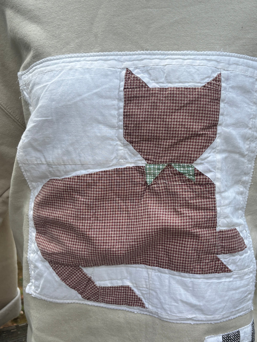 Cat Quilt Block Sweatshirt