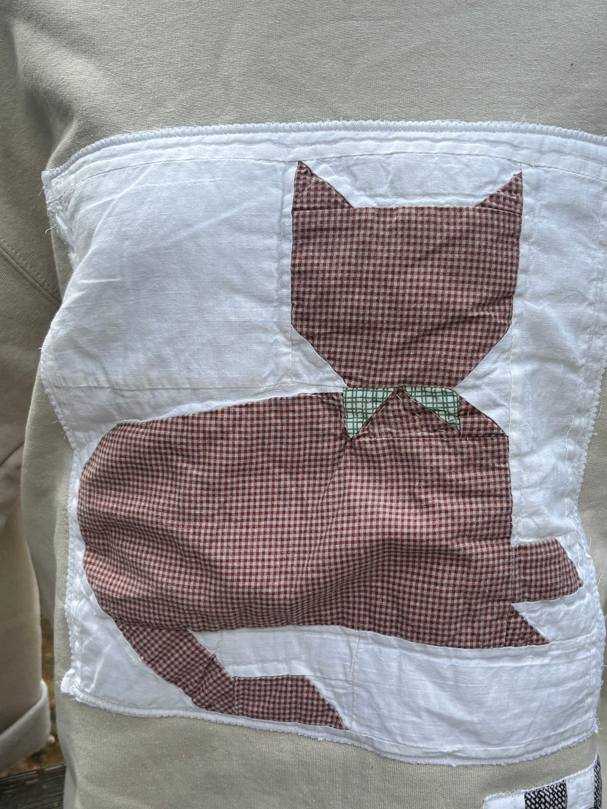 Cat Quilt Block Sweatshirt