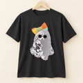Ghost Girl with patchwork bow