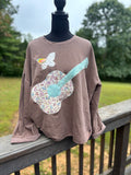 Dolly Vintage Quilt Appliquéd Sweatshirt 2xl